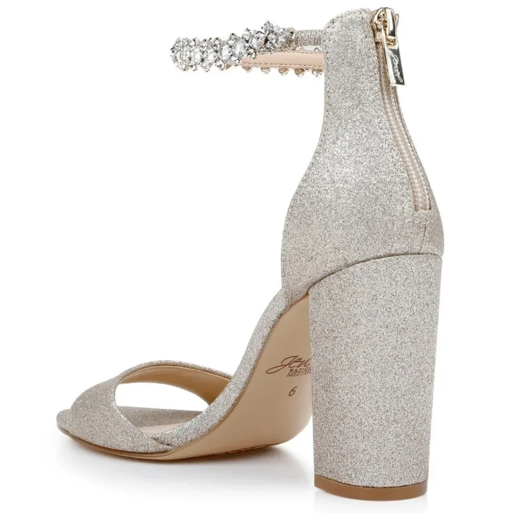 Jewel Badgley Mishka Louise Peep-Toe Block Heel SIZE 6 New